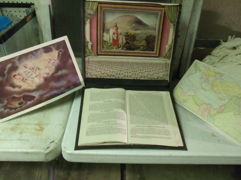 lot 119 image: The Royal Scroll map, picture, and book, in case