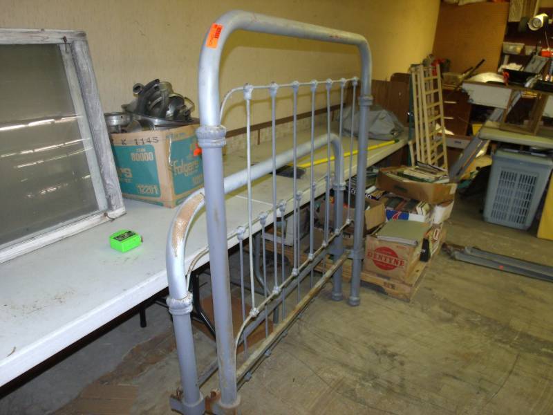 lot 124 image: Old Iron Bed Frame