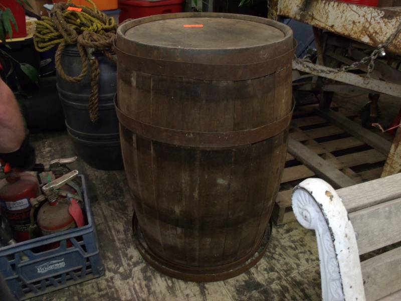 lot 137 image: Old Wooden Barrel