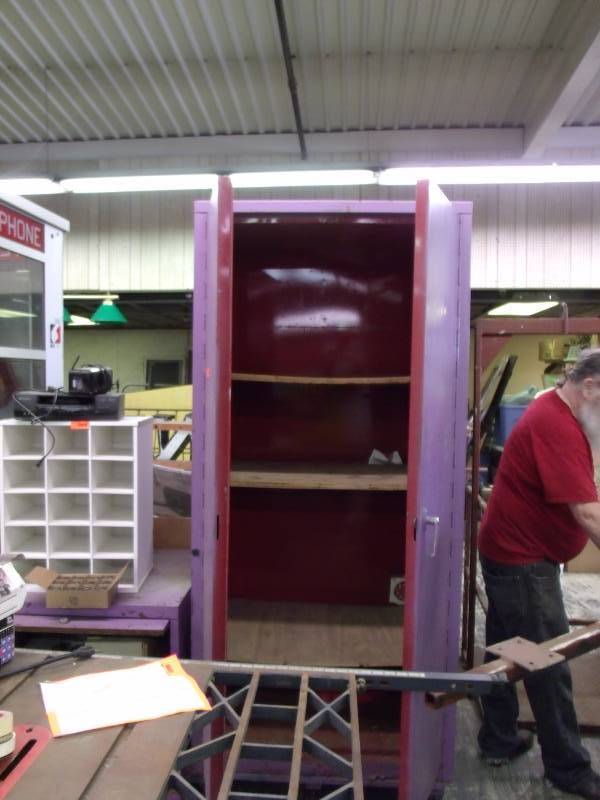 lot 149 image: 2 door insulated metal cabinet 8 foot tall