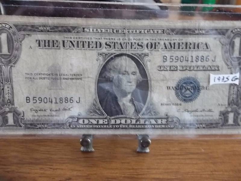 US $1 Silver Certificate Series 1935 G
