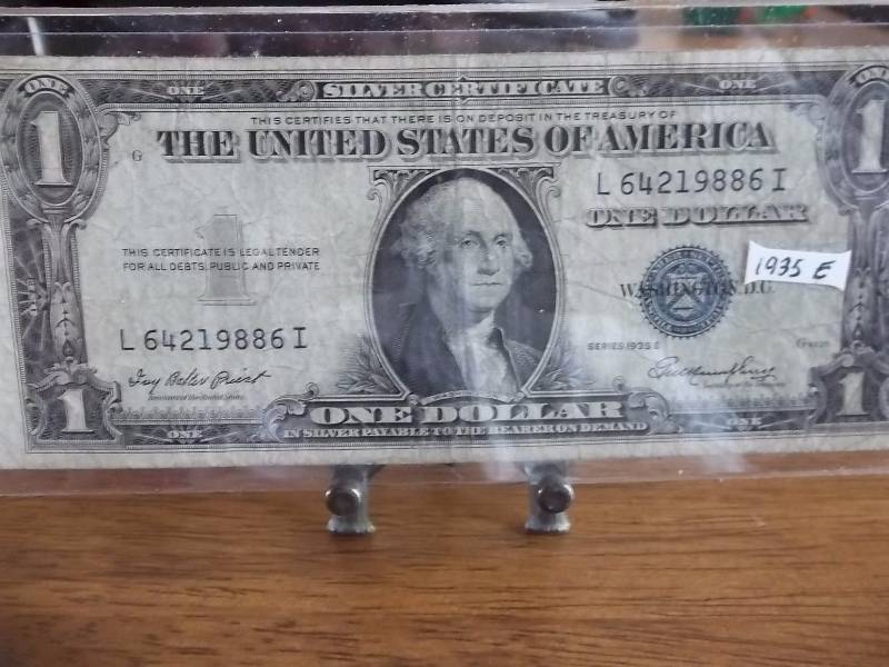 US $1 Silver Certificate Series 1935 E