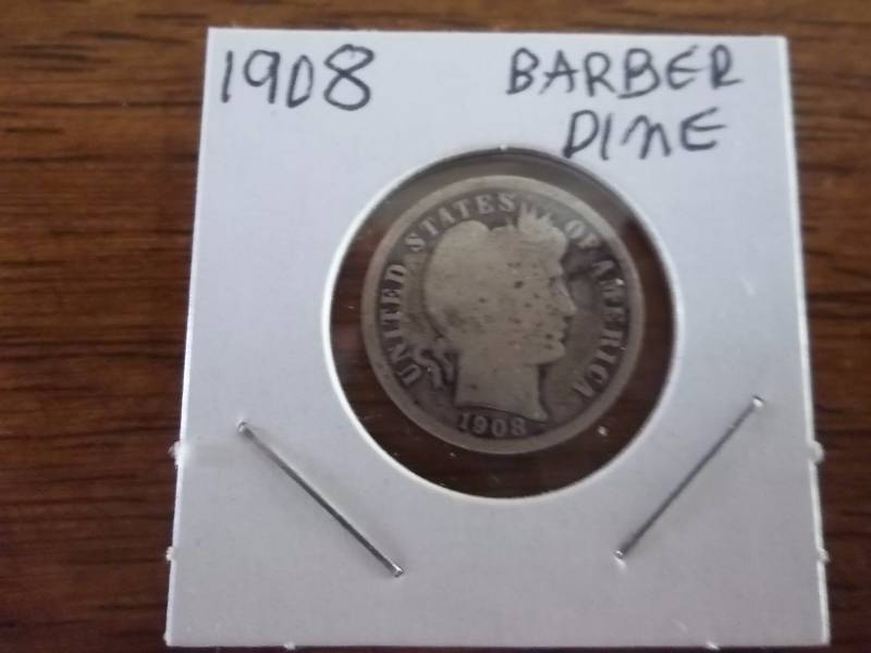1908 Barber Dime