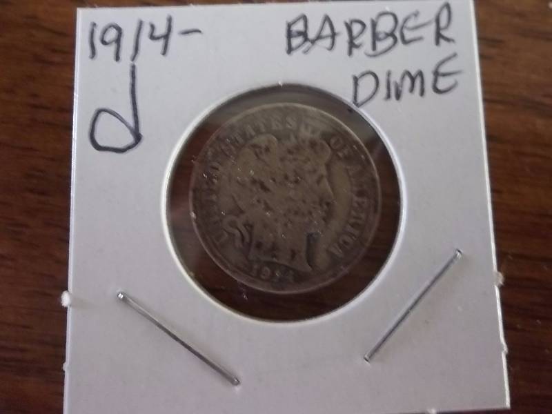 1914 D Barber Dime