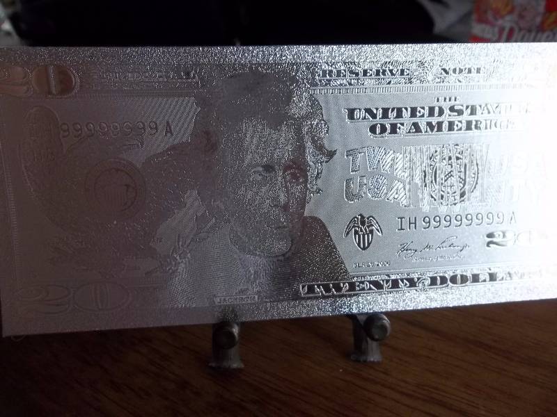 $20 US 24K Gold Plated  Note (No Guarantee Of Quality Or Quantity)