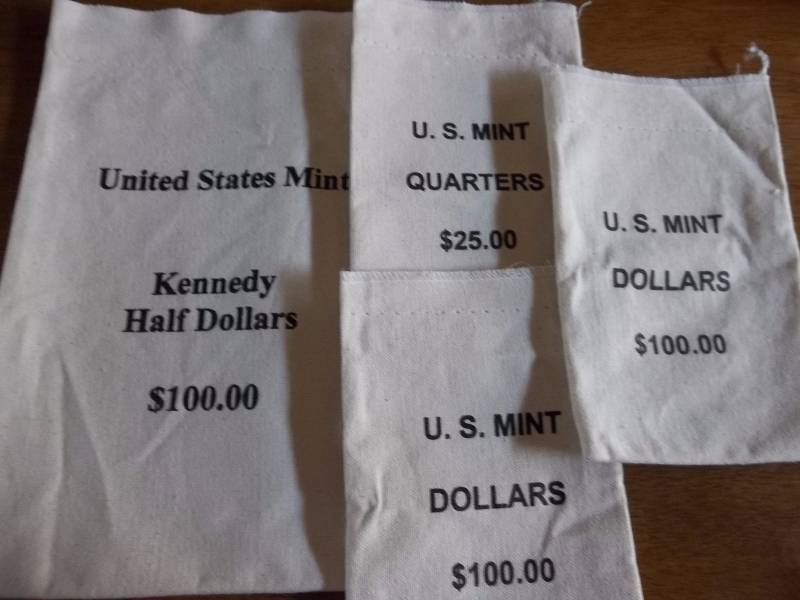 4-US Mint Money Bags