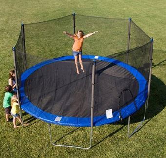 lot 113 image: Airzone 15 Trampoline and Enclosure, Blue