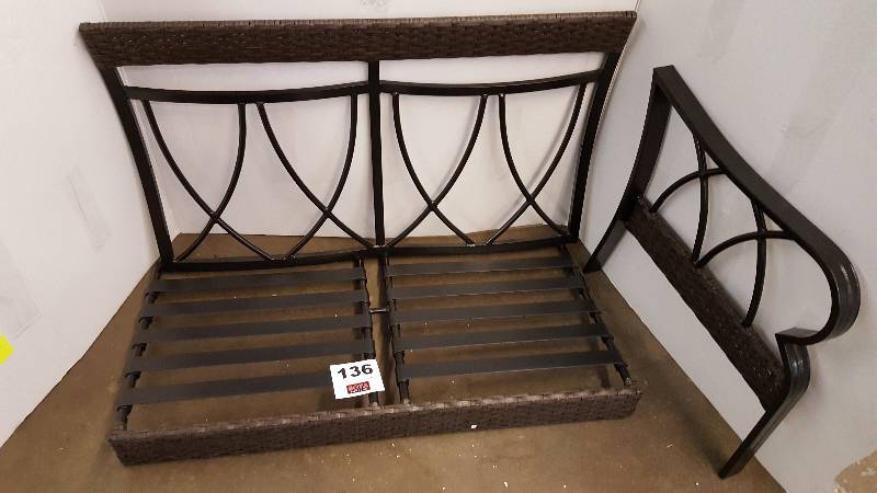 lot 136 image: OutDoor Love Seat-Incomplete