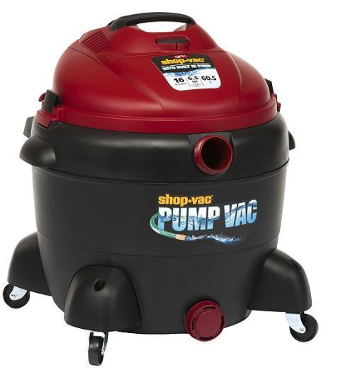 lot 142 image: Shop-Vac 16 Gallon WetDry Vac with Pump