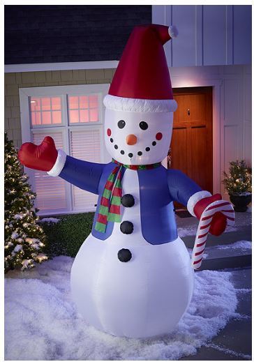 12' Lighted Inflatable Snowman | #SOTA Surplus A #28 * * * CHRISTMAS IN ...