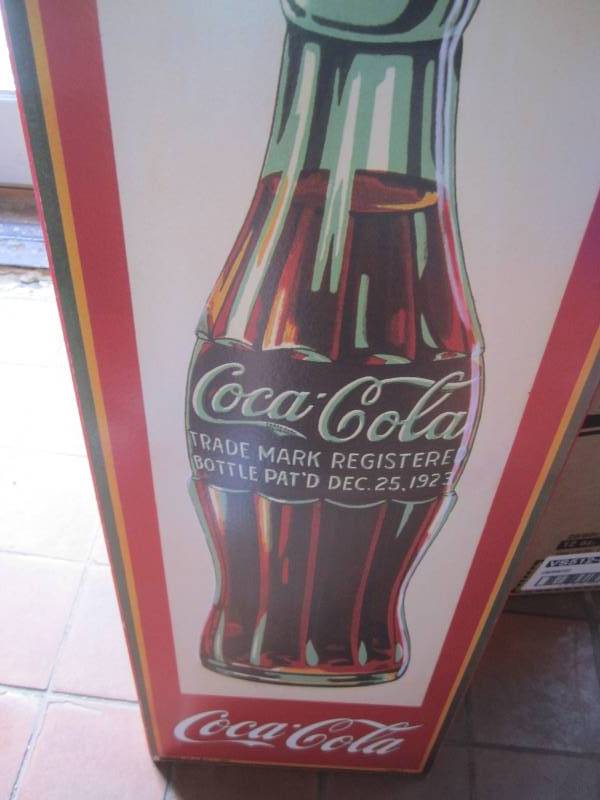 lot 138 image: Dring Coca - Cola wall hanging, 1 x...
