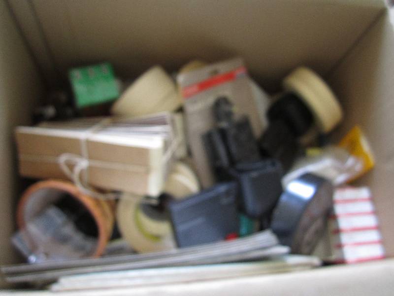 lot 8 image: mixed tools and office supplies...
