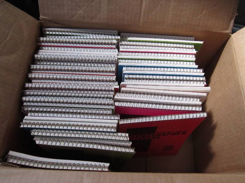 lot 10 image: Small box of note books...