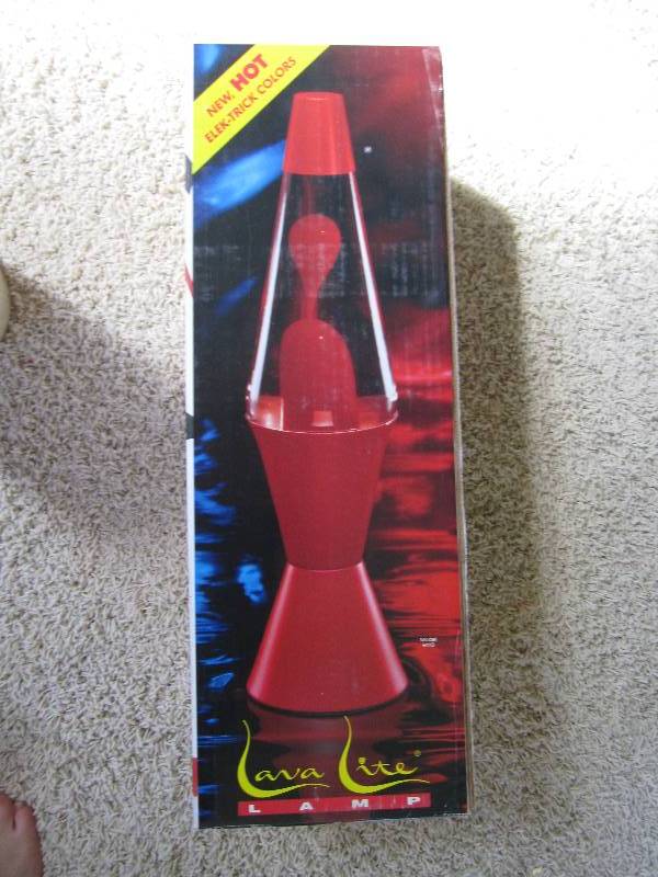 lot 14 image: Green lava lamp...