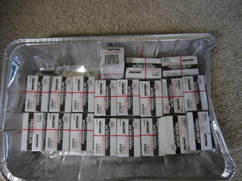 lot 25 image: hearing aid batteries...