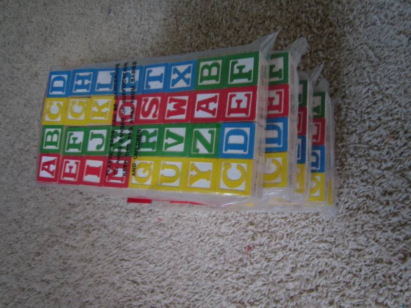 lot 31 image: 5 sets of alphabet blocks...