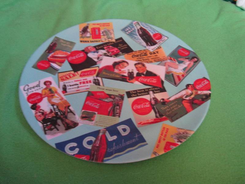 lot 95 image: Coca-cola plate...