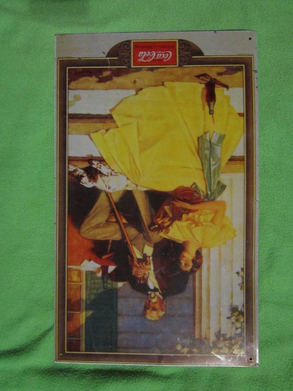 lot 125 image: Drink coca-cola sign10x15...