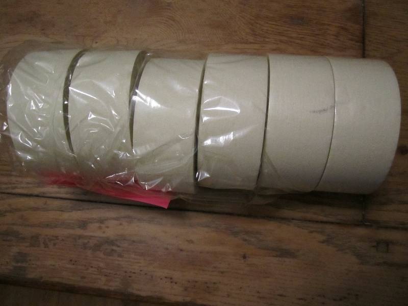 lot 21 image: 6 rolls of thick masking tape...