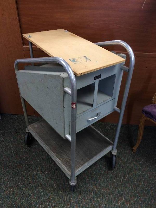 lot 9 image: Vintage Dolly Test Equipment Cart