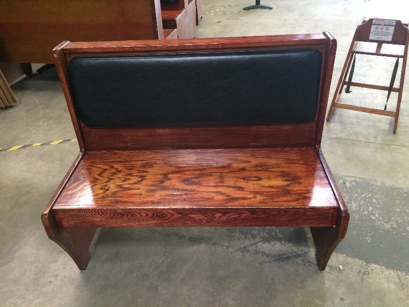Wood Booth End - single side   44 long