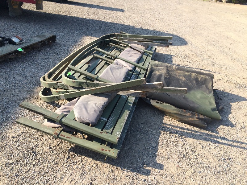 Military M35 Troop Seats W/bows And Cover | Greeder Military Truck ...