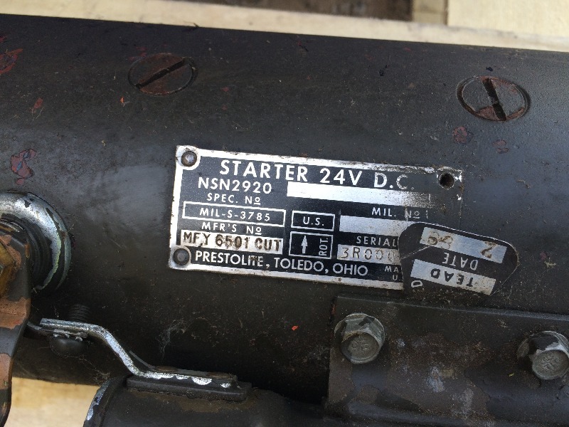 lot 18 image: Military Truck 5 ton Cummins starter (multi fuel starter)