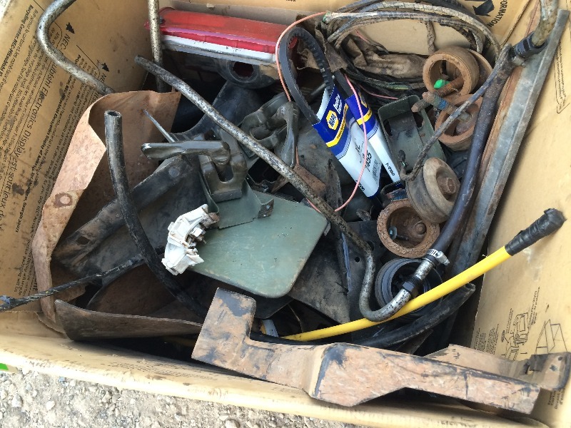 lot 33 image: Military assorted truck parts and components  - box lot
