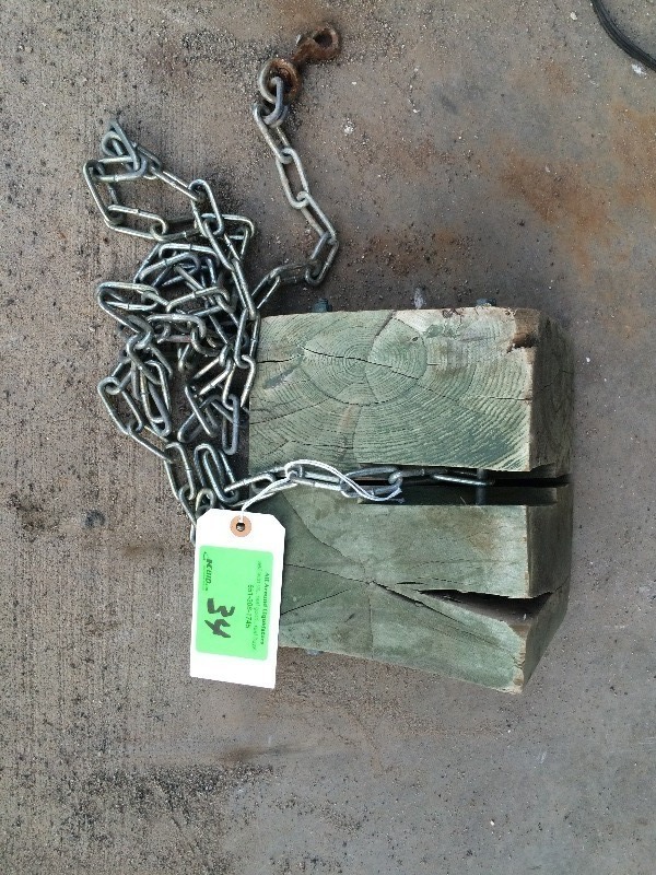 lot 34 image: Military Truck tire chock