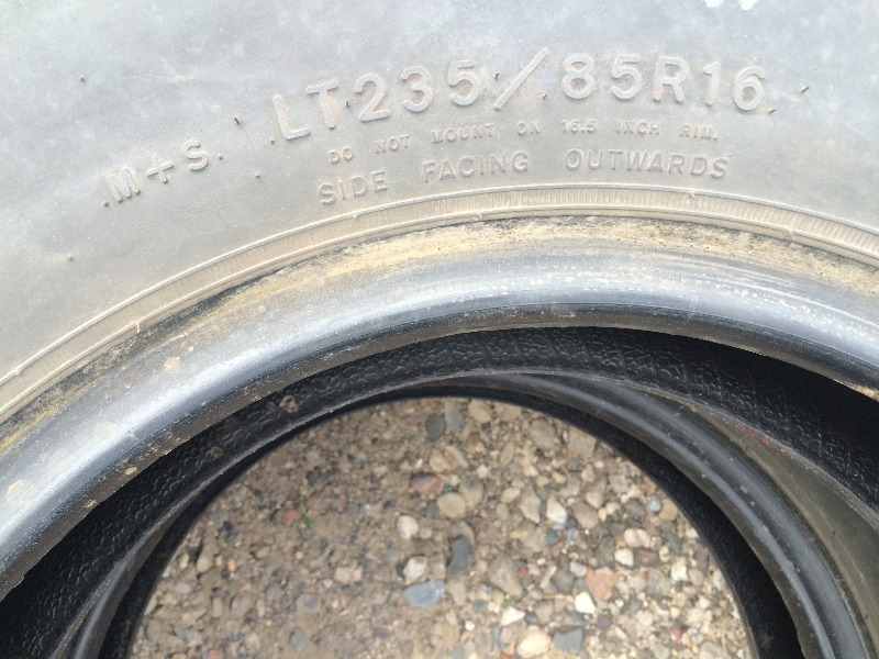 lot 67 image: Goodyear Wrangler Tires Lt235 R16   Lot of 2