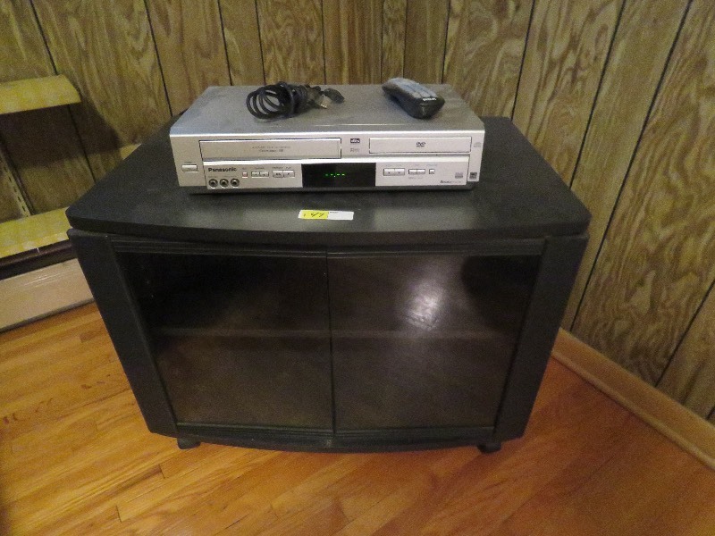 TV stand with DVDVCR player