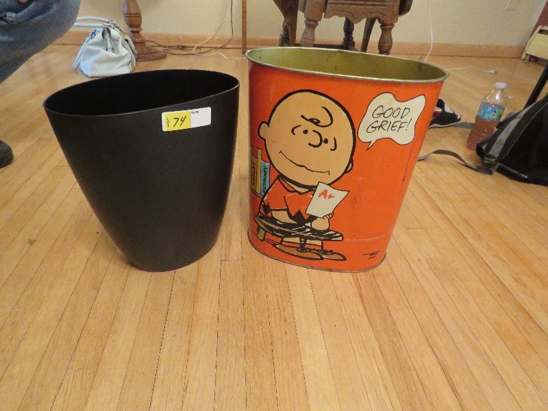 Charlie Brown Garbage Can