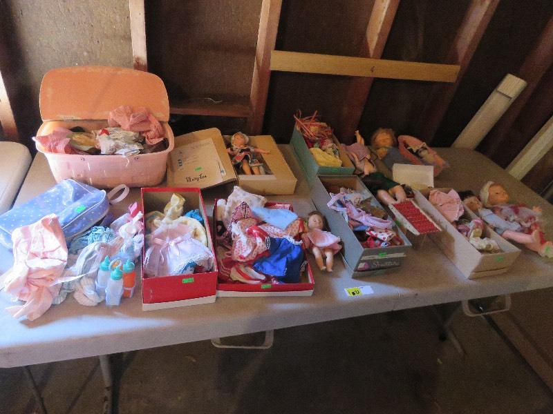 Vintage dolls and clothes