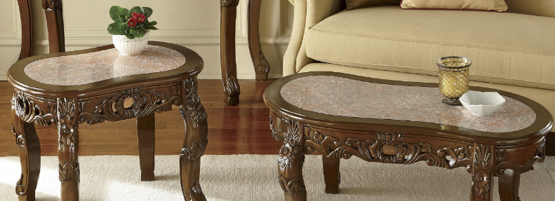 Hand Carved Cocktail Table Retail $...
