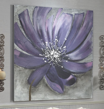 Midnight Blossom Oversized Purple F...