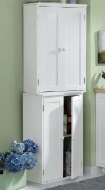 White Stacking Cabinet Retail $129....