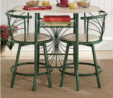 3 Piece Green Bistro Set Retail $13...