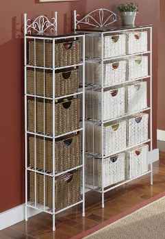 10-Basket Wicker Storage Retail $169.95