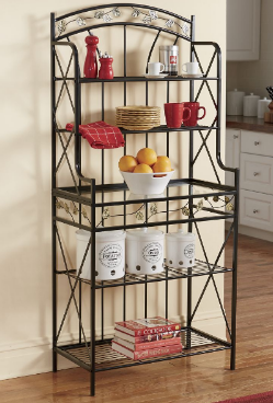 Trailing Leaves Bakers Rack $ 129....