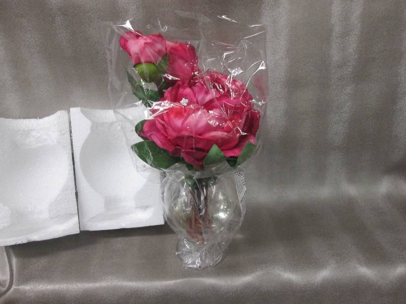 Artificial Pink Peonies in vase - N...