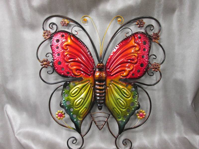 Large metal dcor  butterfly 27 x ...