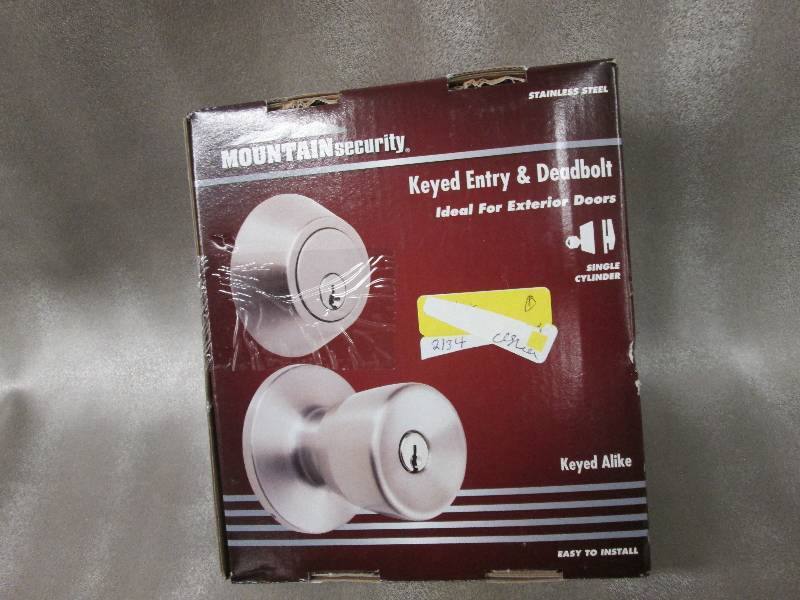 lot 45 image: Mountain Security Keyed Entry & Dea...