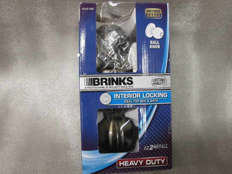 lot 66 image: Brinks Interior Locking Ball Knob...