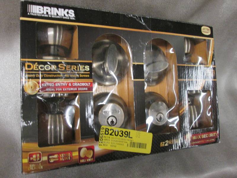 lot 70 image: Brinks 2 Keyed Entry & 2 Deadbolt B...