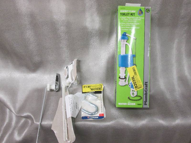 lot 78 image: Toilet handle kit, Flush toilet kit...