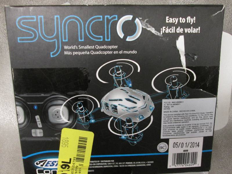 lot 84 image: Syncro World Smallest Quadcopter...