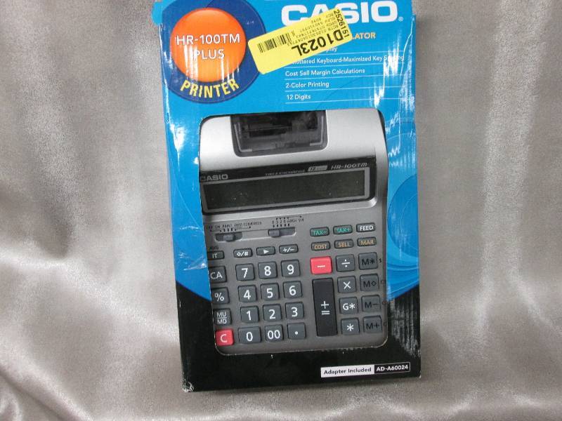 lot 89 image: Casio HR-100TM printing calculator ...