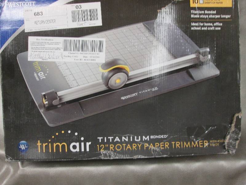 lot 96 image: Trim Air 12 Rotary Paper Trimmer...