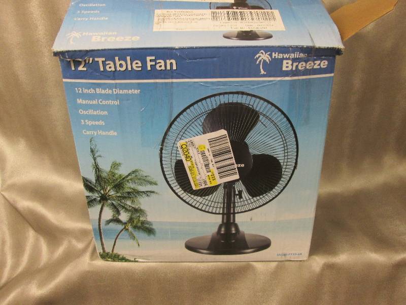 Hawaiian Breeze 12 Inch Table Fan Toys Household Office