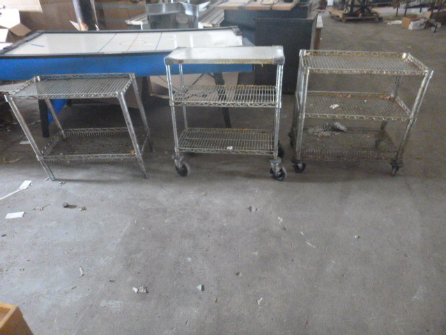 lot 38 image: 2 Carts and a Shelf